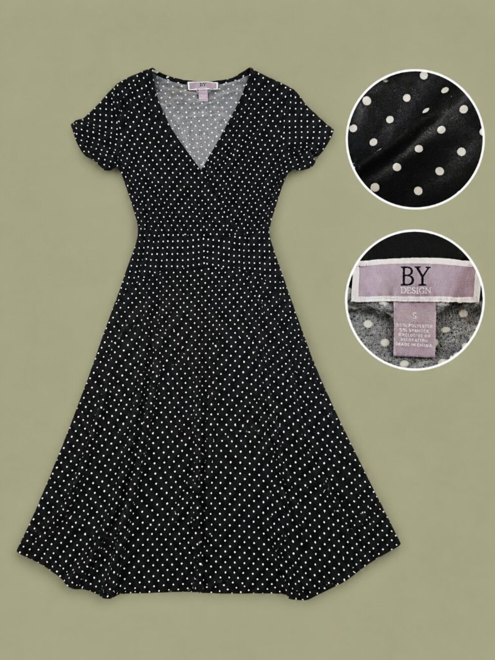 Love By Design Micro Dot Midi Dress